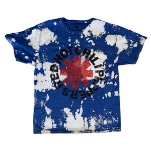 Red Hot Chili Peppers Blue Tie-Dye T-Shirt